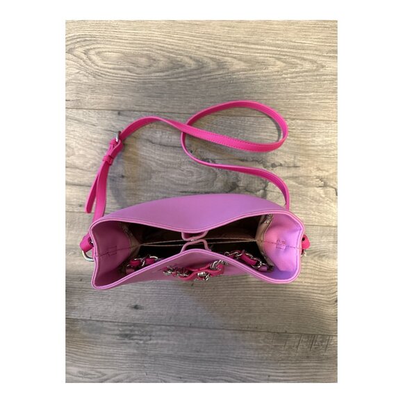 Betsey Johnson Pink Xomaya Bucket Crossbody Magnet Close Purse Bag **NWT** - Picture 8 of 16